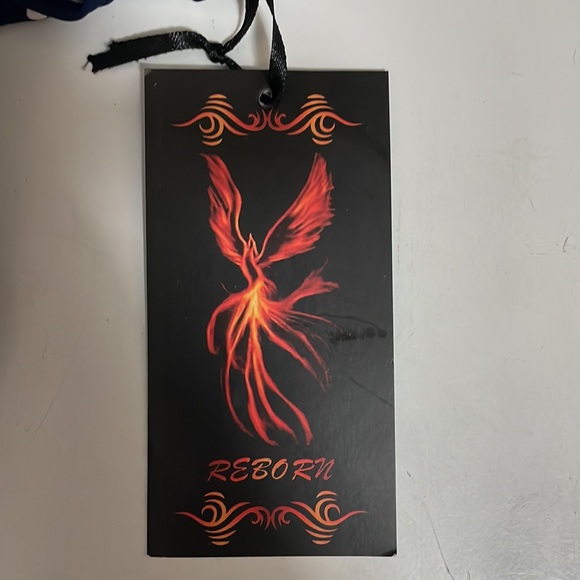 Reborn Dress Navy with White Polka Dots size Large NWT - Picture 9 of 12